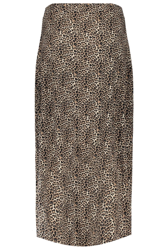 LEOPARD ROK MET KNOOPJES 56335 41 000009 BLACK/SAND